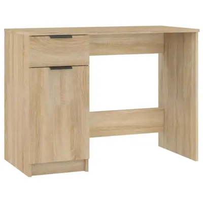Pisalna miza - Računalniška miza sonoma hrast 100x50x75 cm konstruiran les