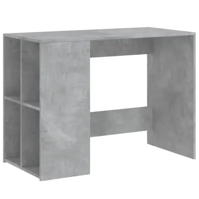 Pisalna miza - Računalniška miza betonsko siva 102x50x75 cm inženirski les