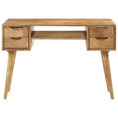 Predalnik - Računalniška miza - pisarniška miza 110x47x76 cm trden mangov les
