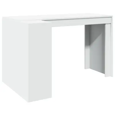 Pisarniška Pisalna miza - Računalniška miza bela 123,5x73,5x75 cm inž. les
