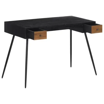 Pisalna miza - Računalniška miza 117x56,5x75 cm trdna predelana tikovina
