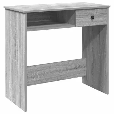 Pisalna miza - Računalniška miza siva sonoma 80x40x75 cm konstruiran les