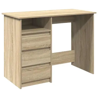 Pisalna miza - Računalniška miza sonoma hrast 102x50x75 cm inženirski les