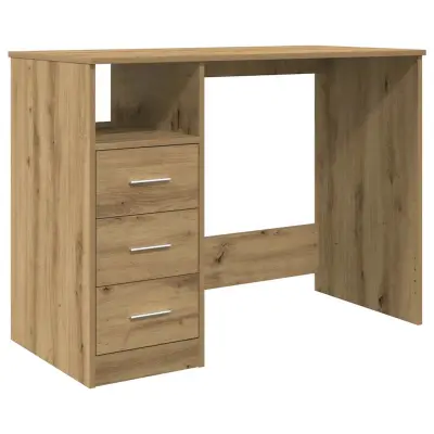Pisalna miza - Računalniška miza artisan hrast 102x76x50 cm inženirski les
