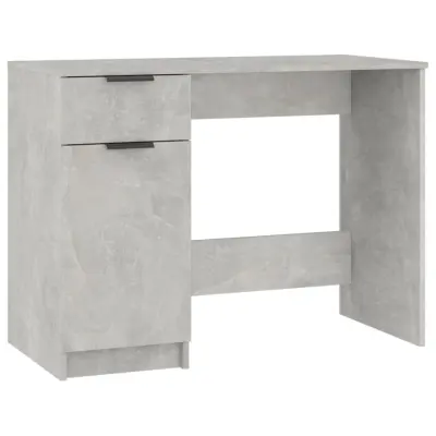 Pisalna miza - Računalniška miza betonsko siva 100x50x75 cm konstruiran les