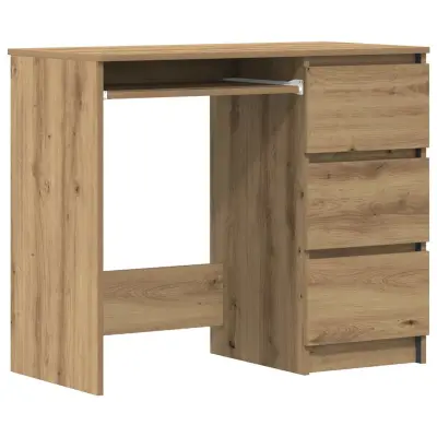 Pisalna miza - Računalniška miza Artisan Oak 90x45x76 cm Izoblikovan les