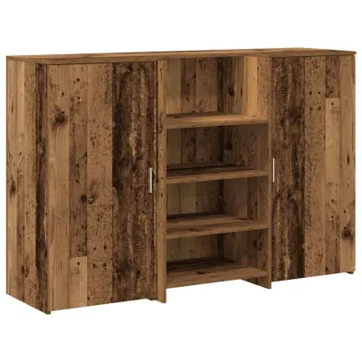 Sprejemna miza - Računalniška miza - pisarniška miza starinski les 155x50x103,5 cm inženirski les