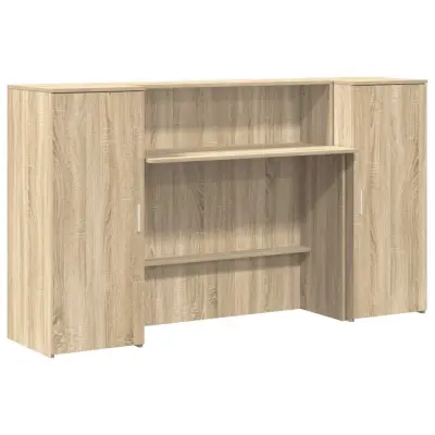 Sprejemna miza - Računalniška miza - pisarniška miza sonoma hrast 180x50x103,5 cm inženirski les