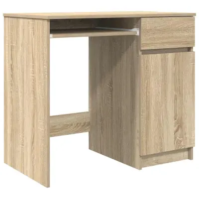 Pisalna miza - Računalniška miza sonoma hrast 86x49x76 cm inženirski les