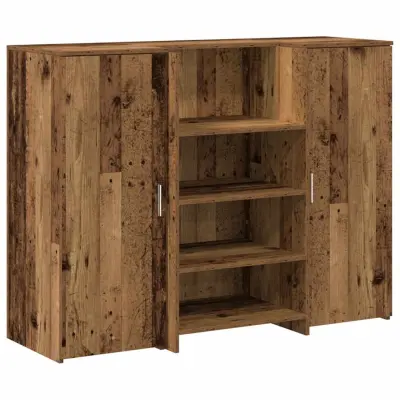 Sprejemna miza - Računalniška miza - pisarniška miza starinski les 135x50x103,5 cm inženirski les