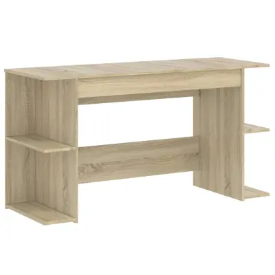 Pisalna miza - Računalniška miza sonoma hrast 140x50x75 cm inženirski les