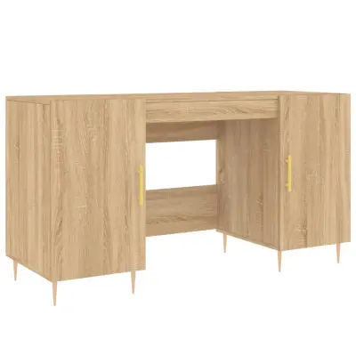 Pisalna miza - pisarniška miza - Računalniška miza sonoma hrast 140x50x75 cm inženirski les
