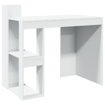 Pisarniška Pisalna miza - Računalniška miza bela 103,5x56,5x94 cm inž. les