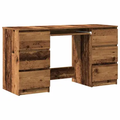Pisalna miza - Računalniška miza starinski les 140x50x77 cm inženirski les