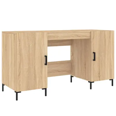 Pisalna miza - Računalniška miza sonoma hrast 140x50x75 cm inženirski les