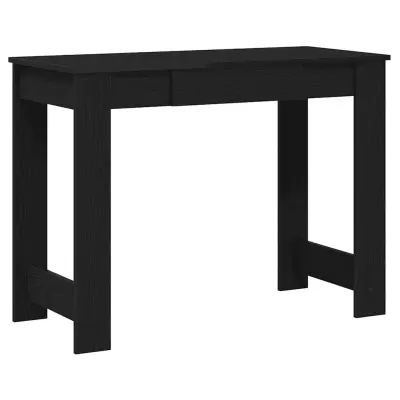 Pisalna miza - Računalniška miza črna 100x45x75 cm inženirski les