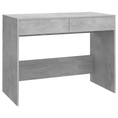 Pisalna miza - Računalniška miza betonsko siva 101x50x76,5 cm iverna plošča