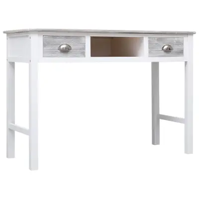 Pisalna miza - Računalniška miza siva 110x45x76 cm les