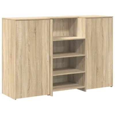 Sprejemna miza - Računalniška miza - pisarniška miza sonoma hrast 155x50x103,5 cm inženirski les