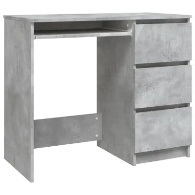 Pisalna miza - Računalniška miza betonsko siva 90x45x76 cm iverna plošča