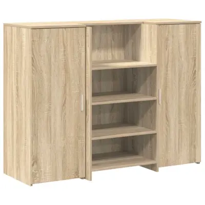 Sprejemna miza - Računalniška miza - pisarniška miza sonoma hrast 135x50x103,5 cm inženirski les