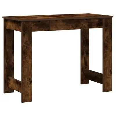 Pisalna miza - Računalniška miza dimljeni hrast 100x45x75 cm inženirski les