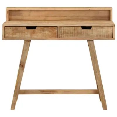 Pisalna miza - Računalniška miza 100x45x90 cm robusten mangov les