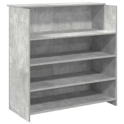Sprejemna miza - Računalniška miza - pisarniška miza betonsko siva 100x50x103,5 cm inženirski les