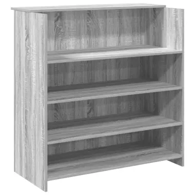 Sprejemna miza - Računalniška miza - pisarniška miza siva sonoma 100x50x103,5 cm inženirski les