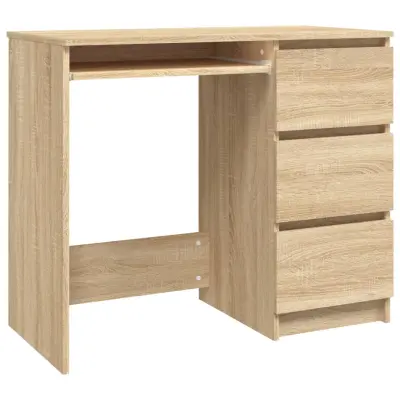 Pisalna miza - Računalniška miza sonoma hrast 90x45x76 cm iverna plošča
