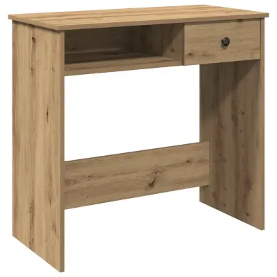 Pisalna miza - Računalniška miza artisan hrast 80x40x75 cm inženirski les