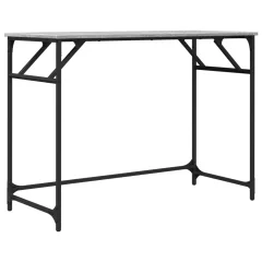 Pisalna miza - Računalniška miza siva sonoma 100x45x76 cm inženirski les in jeklo