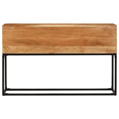 konzolna miza - miza ob steni 120x30x75 cm trden akacijev les