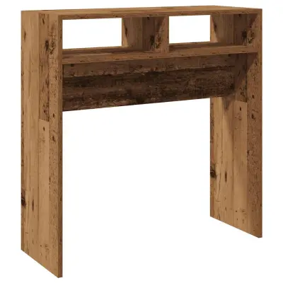 konzolna miza - miza ob steni Old Wood 78x30x80 cm Inženirski les