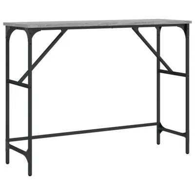 Konzolna mizica - miza ob steni siva sonoma 100x32x75 cm inženirski les