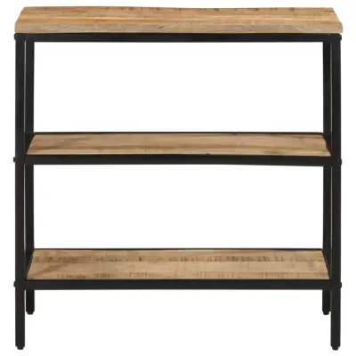 konzolna miza - miza ob steni 70x35x70 cm trden neobdelan mangov les