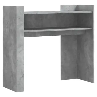 konzolna miza - miza ob steni betonsko siva 100x35x90 cm inženirski les
