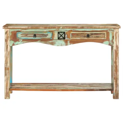 konzolna miza - miza ob steni 120x40x75 cm trden predelan les