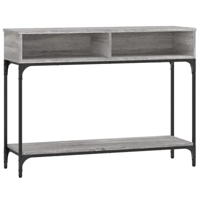 Konzolna mizica - miza ob steni siva sonoma 100x30,5x75 cm inženirski les