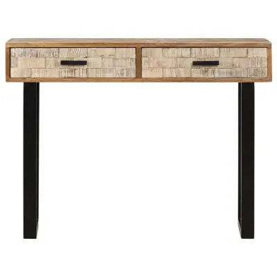 konzolna miza - miza ob steni 100x30x75 cm trden mangov les