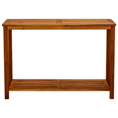 Vrtna konzolna miza - miza ob steni 110x40x75 cm trden akacijev les