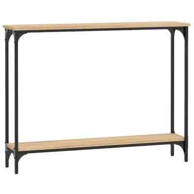 konzolna miza - miza ob steni sonoma hrast 100x22,5x75 cm inženirski les