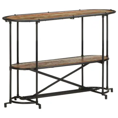 konzolna miza - miza ob steni 110x42x76 cm trden predelan les