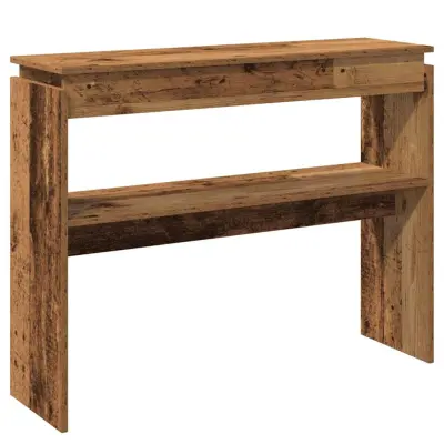 konzolna miza - miza ob steni Stari les 80x30x102 cm inženirski les