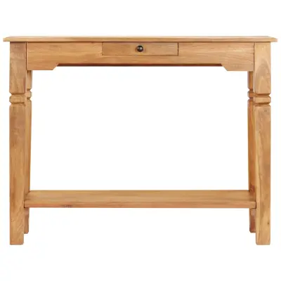 konzolna miza - miza ob steni 100x40x76 cm iz trdnega akacijevega lesa