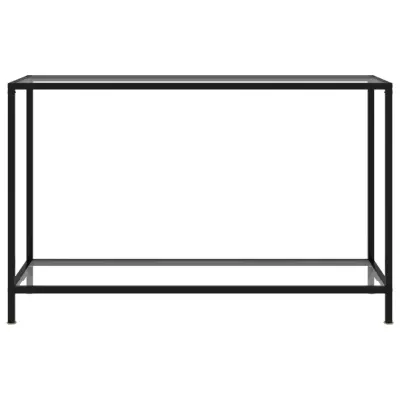 konzolna miza - miza ob steni prozorna 120x35x75 cm kaljeno steklo