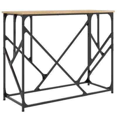 konzolna miza - miza ob steni sonoma hrast 100x40x80 cm inženirski les