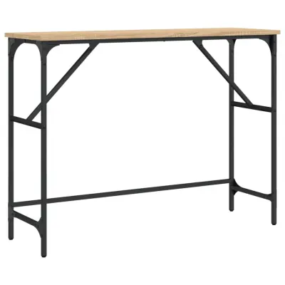 Konzolna mizica - miza ob steni sonoma hrast 100x32x75 cm inženirski les