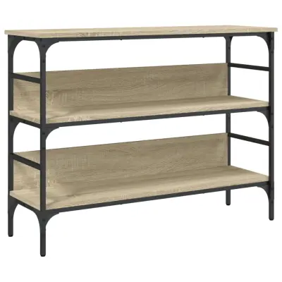 Konzolna mizica - miza ob steni sonoma hrast 100x32x75 cm inženirski les