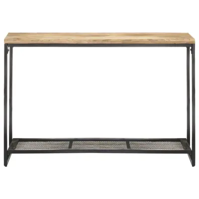 konzolna miza - miza ob steni 110x35x75 cm trden mangov les